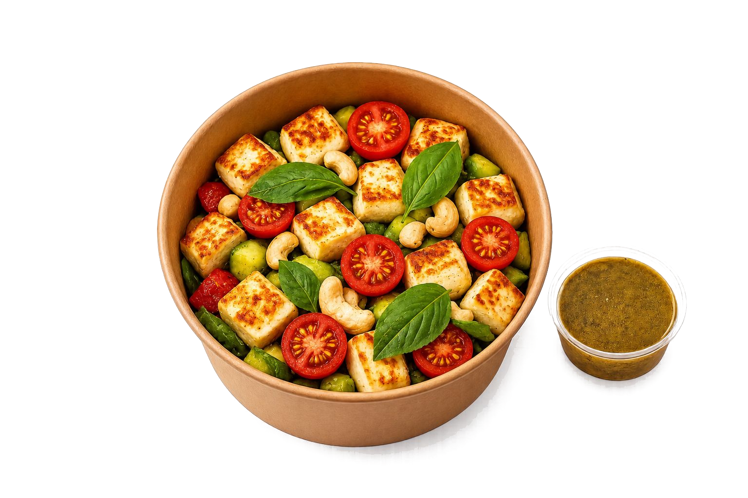 Paneer and avocado salad